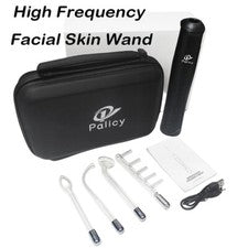 Naranja 4 en 1 Máquina Facial Alta Frecuencia Cabello Rostro Anti Envejecimiento Terapia Acné
