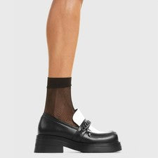 Zapatos de plataforma Lamoda Head Spin blanco y negro PU diseño único cómodos