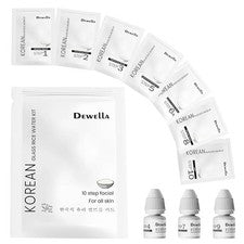 Kit facial de agua de arroz coreano de 10 pasos | Cuidado de la piel iluminador e hidratante.