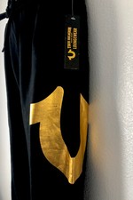 PANTALONES DEPORTIVOS TRUE RELIGION GOLD HERRADURA LOGO ROPA DE SALÓN Ultra Moda Para hombres M’s