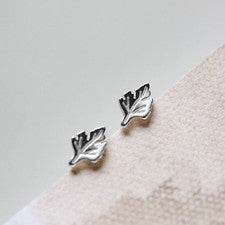 Ohrstecker Herbstblatt Silber 925 Damen Mädchen Kinder Ohrringe