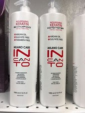 Champú y acondicionador nutritivo Milano Care Incanto queratina dúo - 1000 ml