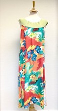 Vestido de verano para mujer con diseño floral hermoso y colorido talla L (EU 44-46)