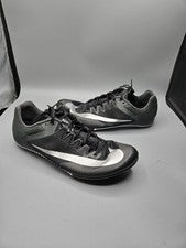Nike Zoom Rival Sprint Negro Metálico Plateado Hombres 10Pistas Picos de Campo DC8753-001