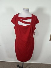 Vestido de mujer Fashion To Figure color rojo manga gorra talla 2