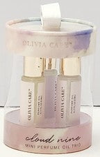 Mini trío de aceite de perfume Olivia Care Cloud Nine, tamaño de viaje, paquete de 3 aromas individuales