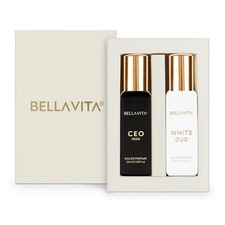 BELLAVITA CEO HOMBRE y OUD BLANCO | Perfume de Larga Duración para Hombre y Mujer2x20ml