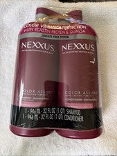 Champú y acondicionador Nexxus Color Assure 32 onzas líquidas nuevo en paquete nuevo lote de 2 cabellos