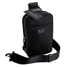 Bolso Bandolera Michael Kors Everett Sling Flight Negro Bolso de Mano Hombre Mujer 8" Nuevo