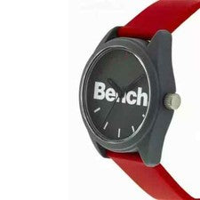 Reloj de Cuarzo Analógico de Banco ~ Rojo ~ 'Regalo Perfecto' ~ Totalmente Nuevo ~ Auténtico