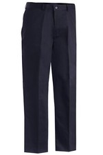 Pantalones chinos delanteros planos Edwards estilo #2570 azul marino talla 38-32 para hombre