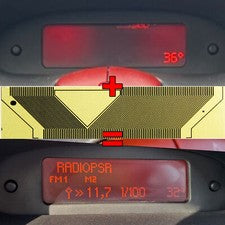 Pantalla Multi Info Reloj Reparación Pixel Lámina Adecuado para Peugeot 206