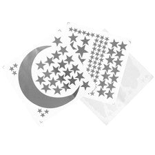 3 Hojas Decoración Dormitorio Hogar Pared Estrella Calcomanías PVC Extraíbles