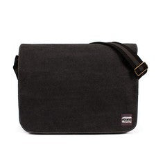 Bolso de hombro mensajero escolar universitario grande de lona estilo retro japonés para computadora portátil