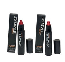 Jay Manuel Beauty The Ultimate Lip Stain Stiletto Red .08oz./2.3g LOTE DE 2 NUEVOS EN CAJA
