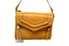 Cartera Bandolera Antik Kraft The Jenna Marrón con Solapa NUEVA (A9)