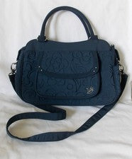 Bolso Bandolera Vera Bradley AZUL MARINO Microfibra Hombro NUEVO SIN ETIQUETAS