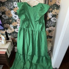Vestido sin mangas verde para mujer