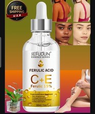 Suero facial de vitamina C y E borrador de manchas oscuras iluminador de la piel, 30 ml [stock de EE. UU.]