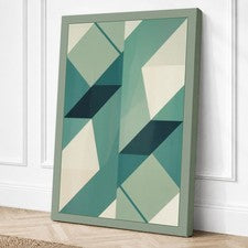 Formas Geométricas Lienzo Impresión Arte de Pared Decoración del Hogar Listo para Colgar
