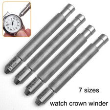 Coronas de reloj de acero inoxidable herramienta de elevación cuerda manual de corona 3 mm 4 5 mm 6 7 8 9 mm