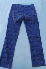 Pantalones informales FANZHUAN exuberantes de jacquard púrpura para hombre calce ajustado moda 175/33