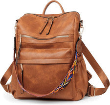 Mochila Para Mujer, Bolso De Cuero De Moda, Disenador, Convertible Para Mujer,