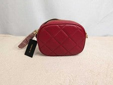 Bandolera acolchada Forever 21 correa de cadena roja nueva con etiquetas