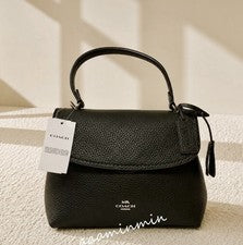 Bolso Coach Emory con asa superior CCE53 Gunmetal/Negro nuevo con etiquetas