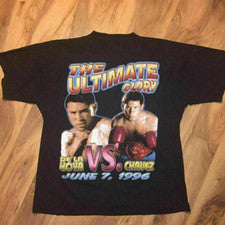 Camiseta OSCAR DE LA HOYA VS JULIO CHAVEZ Boxeo Regalo Para Fan