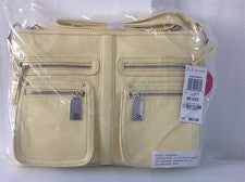 Bolso Bandolera Mensajero Style Co Para Mujer Correas Ajustables Medio Amarillo Nuevo