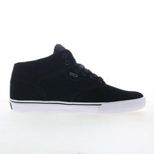 Globe Motley Mid GBMOTLEYM Hombres Negro Gamuza Inspirado en Patín Tenis Zapatos