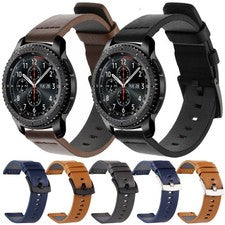 Correa de muñeca de cuero genuino para reloj Fossil 18/20/22 mm + pasador de liberación rápida