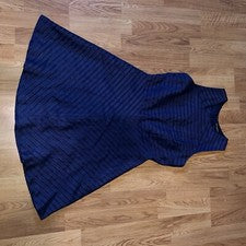 Vestido Banana Republic para mujer azul línea A sin mangas cóctel fiesta preppy