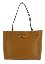 Bolso de mano GUESS Fleet Noel Tote amarillo mostaza nuevo