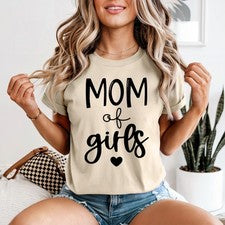 Camiseta de mamá de niñas para mujer niña mamá regalo de vida para ella