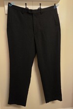 Pantalones negros Claiborne 40x32 para hombre Dark Academia Preppy vestido clásico pantalones