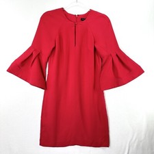 Nuevo con etiquetas Vestido Banana Republic Para Mujer Manga Campana Talla 0 Rojo