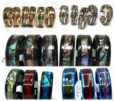 Venta al por mayor 30 piezas Anillo de joyería de acero inoxidable con carcasa de moda