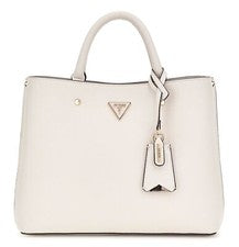 GUESS Meridian II Girlfriend Satchel Schultertasche Tasche Ivory creme Neu