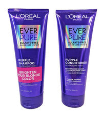 Juego acondicionador champú púrpura L'Oreal EverPure 6,8 oz rubio sin sulfato