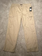 PANTALONES CARGO TRUE RELIGION PARA HOMBRE. (MARRÓN) TALLA - 32 AJUSTE RECTO.