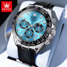 Reloj de cuarzo de lujo original OLEVS 2875 para correa de silicona cronógrafo automático Da