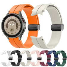 Correa de reloj de silicona original para Galaxy Watch 4 5 Pro 45 mm 44 40 mm
