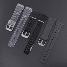 Correa de TPU color gelatina de 18 mm para relojes Casio F91W/F84/F105/108