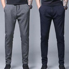 Moda Para Hombres Pantalones Sueltos Informales Piernas Rectas Cordón Pantalones de Verano