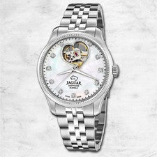 Reloj De Dama Jaguar De Acero Inoxidable Plateado Jaguar Coeur UJ994/1