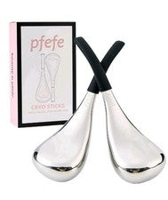 pfefe - Globos de hielo Herramientas para el cuidado de la piel facial para mujeres ojos faciales, acero inoxidable