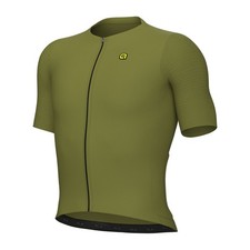 Camiseta deportiva de ciclismo Ale para hombre verde - estilo terroso edición especial manga corta