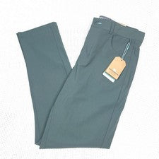 Pantalones Quiksilver Waterman Tech Urban Chic 32 x 32 verdes rectos elásticos absorbentes